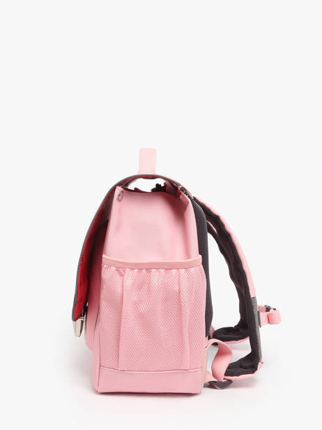 Boekentas 2 Compartimenten Jeune premier Roze classics C ander zicht 2